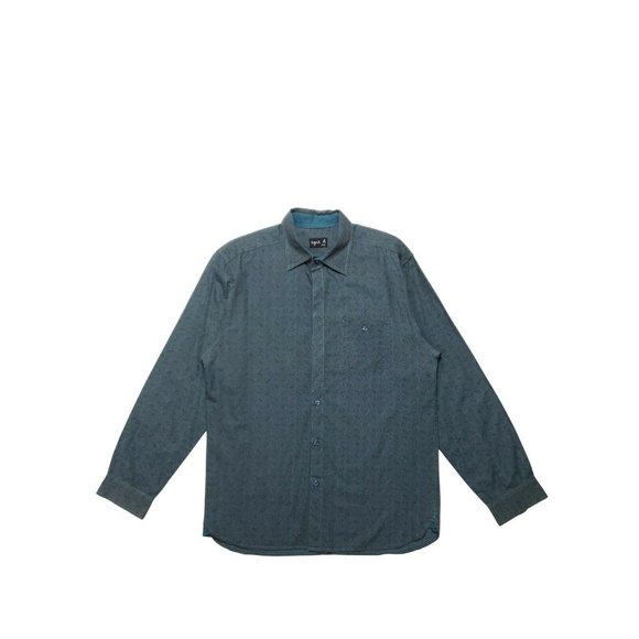 Agnes B. Other - Agnes B. (L) Paisley L/S Button up L Teal/Turquoise/Blue Essential France Rare